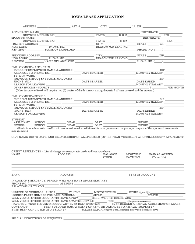 2019 Rent And Lease Template Fillable Printable PDF Forms Handypdf