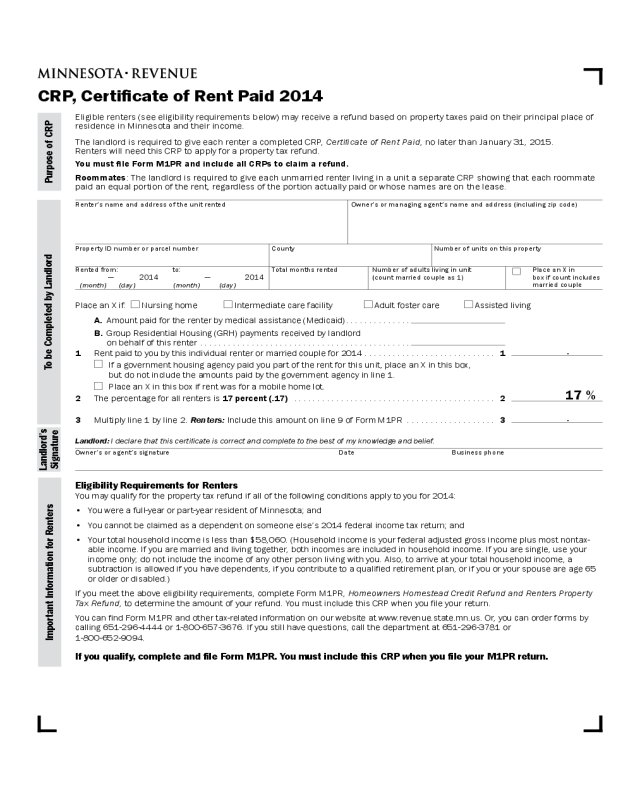 2021 Rent Certificate Form Fillable Printable PDF Forms Handypdf