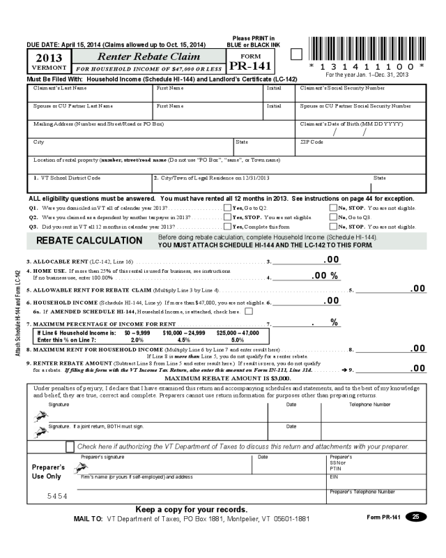 2021 Rent Rebate Form Fillable Printable PDF Forms Handypdf