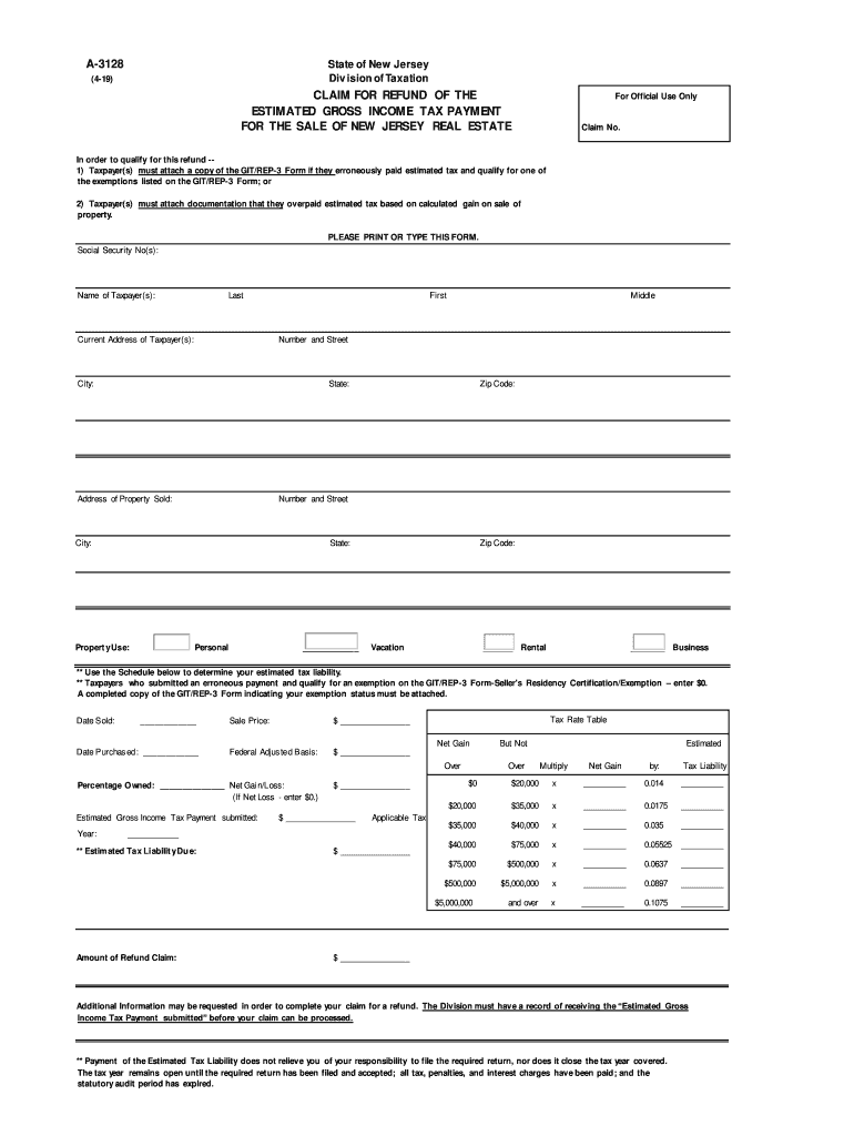 3128 Nj Fill Out And Sign Printable PDF Template SignNow