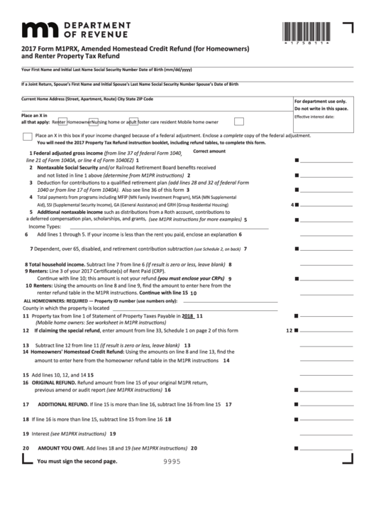 Address For Minnesota Property Tax Refund Blendedblockdesigns