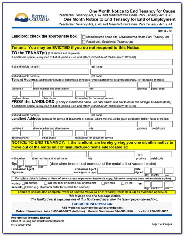 California Rent Increase Notice Form Free SEWA For A Rent