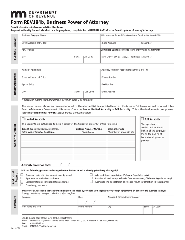 Fill Free Fillable Minnesota Department Of Revenue PDF Forms