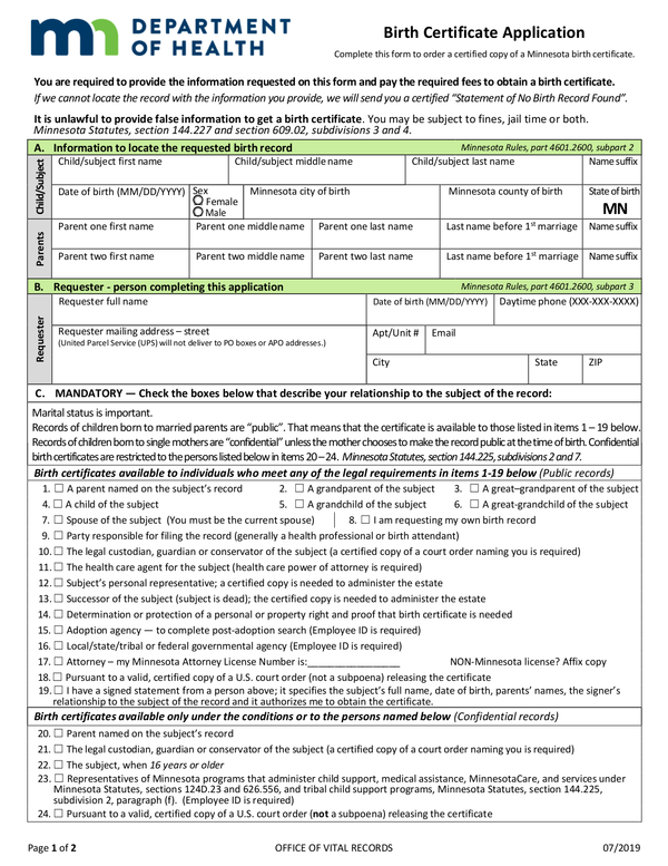 Fill Free Fillable Minnesota Department Of Revenue PDF Forms