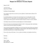 FREE 6 Security Deposit Return Letters In PDF MS Word