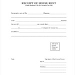 FREE 7 Sample Rent Receipts In PDF