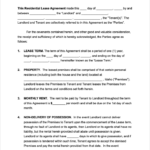 Free Idaho Rental Lease Agreement Templates PDF WORD