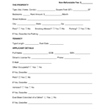 Free Vermont Rental Application Form Word PDF EForms