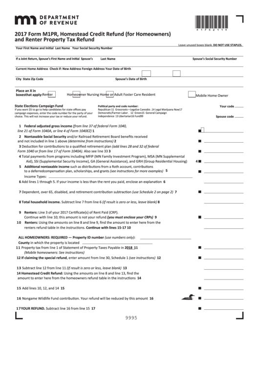 How To File Minnesota Property Tax Refund