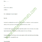 Letter To Landlord To Use Security Deposit As Last Month s Rent