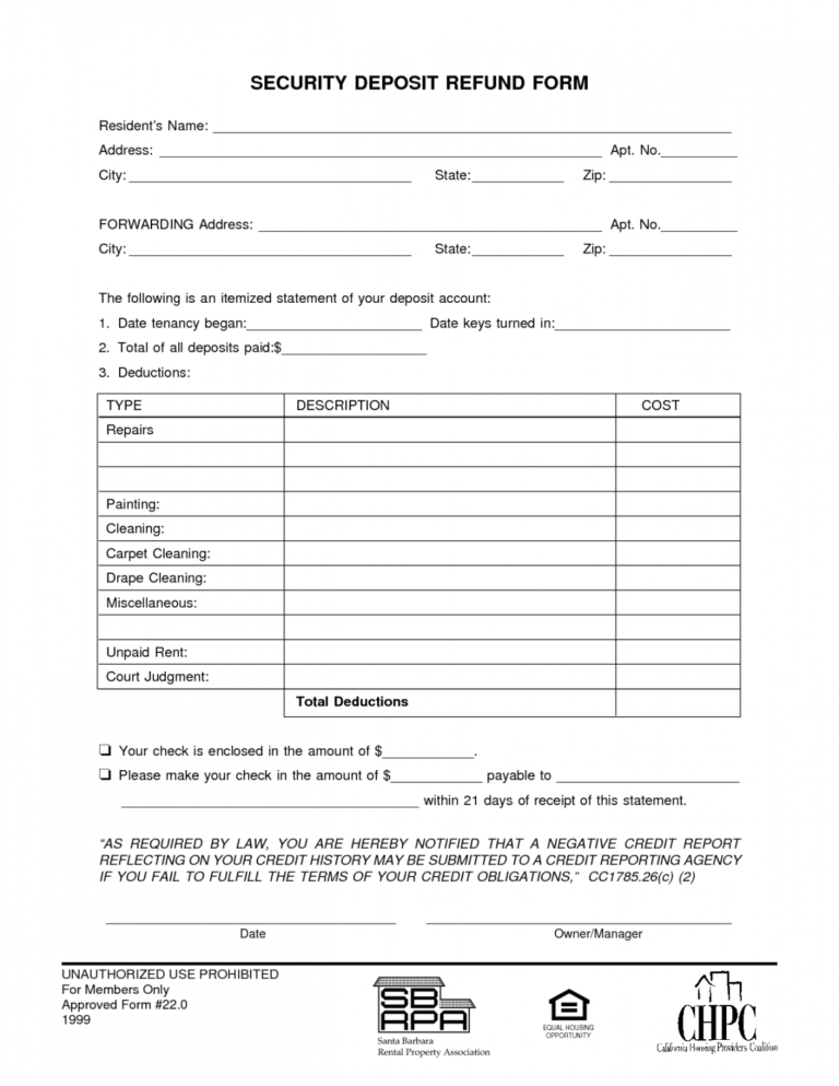 Editable Best Photos Of Tenant Key Return Form Security Deposit 