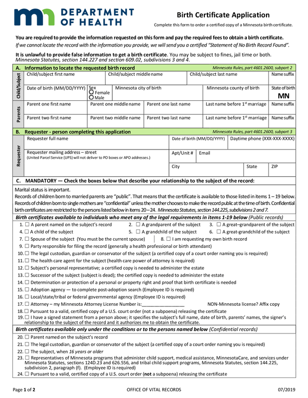 Fill Free Fillable Minnesota Department Of Revenue PDF Forms 