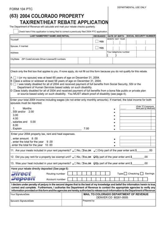 Missouri Department Of Revenue Form Mo Ptc Chytrydesign RentersRebate