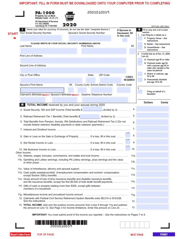 Renters Printable Rebate Form