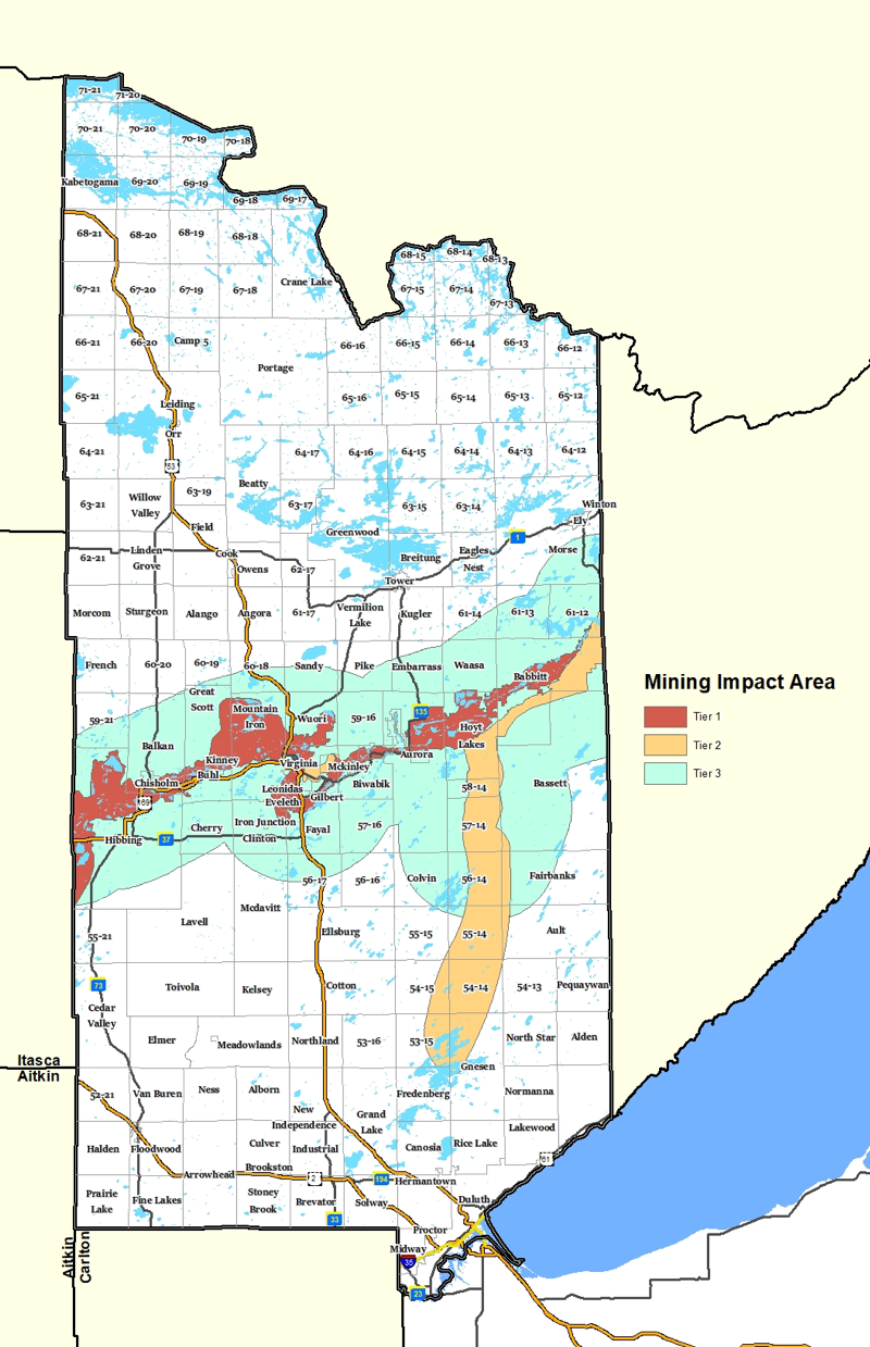 St Louis County Mn Land Plat Map IUCN Water